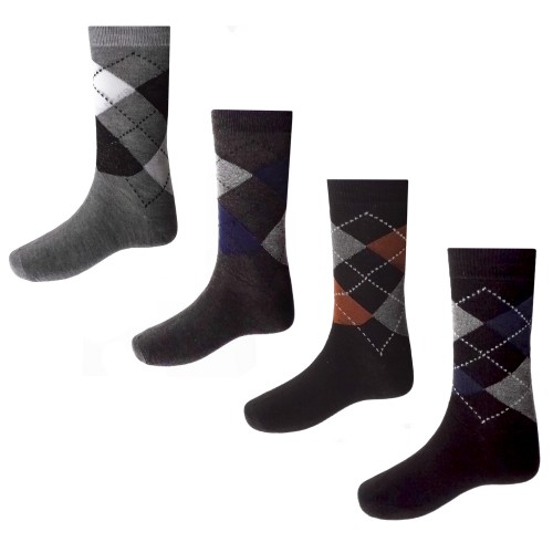 12 Paia Di Calzini Mezza Gamba Vari Colori Da Uomo In Cotone Fantasia Rombi Tg. Da 40 Al 46 Cod .d6100